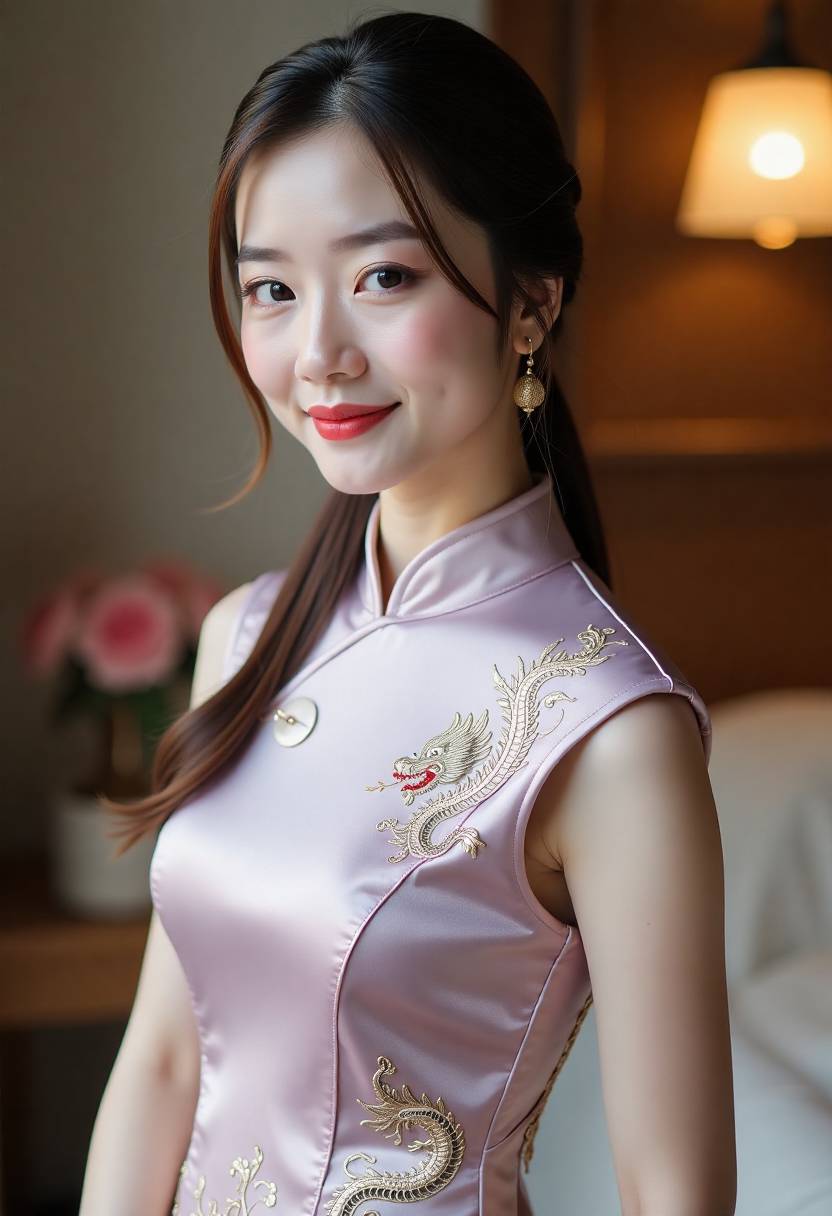 夜晚打烊后的美容店内景